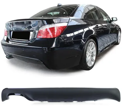 Für BMW 5er E60 E61 2003-2010 mit M-Paket Heckdiffusor Diffusor SCHWARZ GLANZ in der Farbe SCHWARZ von Carparts-Online GmbH
