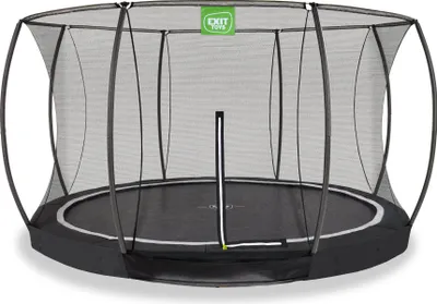 Image de EXIT Black Edition Trampoline ø366cm – Enterré – Trampoline Enterrée – Rond – pour Enfants – Noir