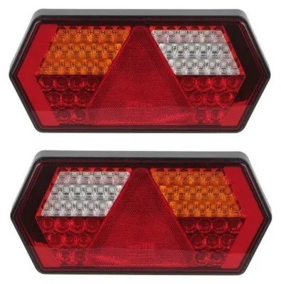 Produktbild von LED-Set mit Dioden-Rücklichtern, Neon, dynamischem Blinker, 6 Funktionen, 12/24 V