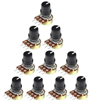 Produktbild von 5 pcs Potentiometer Widerstand 3 -Stift Linear Taper Drehpotkoentiometer,10K Ohm