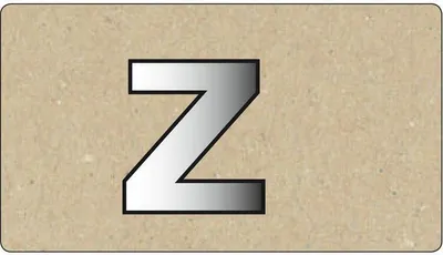 Produktbild von Spiegelornamente Kleinbuchstabe Z