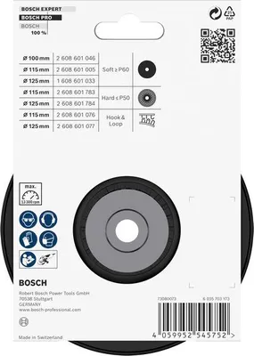 Produktbild von PRO Stützteller hart, 115 mm, M14