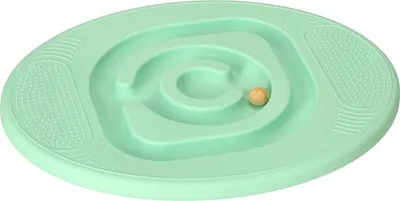 Produktbild von Playos® - Balance Board - Labyrinth - mit 5 Bällen - Mint - bis 90 kg - Kunststoff - Rutschfest - 46,5 cm x 36,5 cm - Kinder und Erwachsene - Wiggle Board Kleinkinder - Balance Board - Balance Board - Montessori Spielzeug