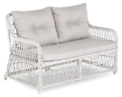 Produktbild von Moderne Gartenmöbel 4tlg. Tisch Sessel Hocker Veranda Sofa Garnitur