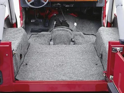 Zdjęcie produktu dla Zestaw dywaników szarych Dywanik wewnętrzny Jeep Wrangler TJ 96-06