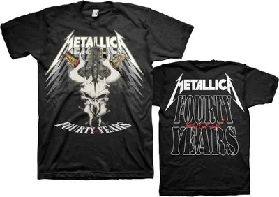 Produktbild von Metallica Uni T-Shirt: 40th Anniversary Forty Years