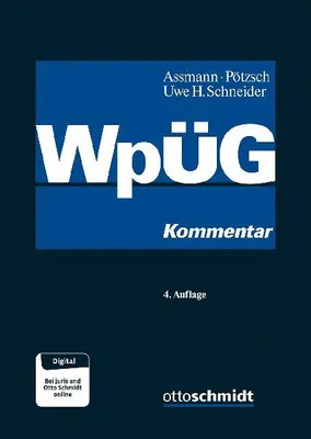 Produktbild von Wertpapiererwerbs- und Übernahmegesetz