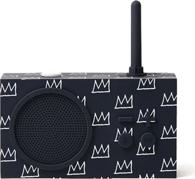 Image de Lexon - Rádio FM Tykho 3 (couronne Jean Basquiat noire)