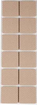 Obrázok produktu pre Protišmykové podložky podlahové klzáky béžové samolepiace na výber v okrúhlom a štvorcovom prevedení (štvorcové 40 x 40 mm)