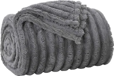 Immagine prodotto di vidaXL Coperta grigio scuro 240 x 220 cm in pile