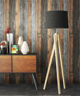 Produktbild von NEWROOM Tapete Adendama Beige Vliestapete - Landhaus Holzbalken Holz Germany