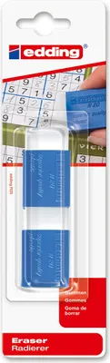 Produktbild von Edding Radierer Kunststoff R 20 44x24x11,5 mm 2er-Blister