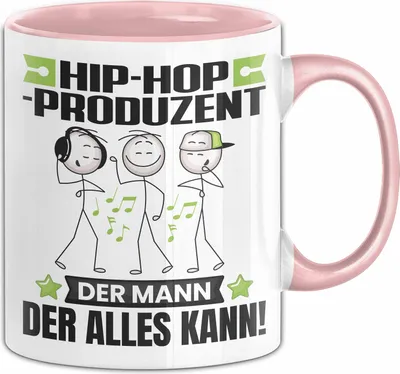 Produktbild von Hip-Hop-Produzent Tasse Geschenk für Hip-Hop-Produzent Der Mann Der Alles Kann Geschenkidee zum Geburtstag (Rosa)