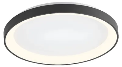 Immagine prodotto di Plafoniera a LED Braytron 36 W, bianco caldo, bianco neutro, bianco freddo, 3CCT, 3200 lm, rotonda, nera, alluminio, IP20