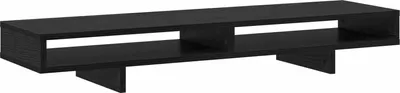 Produktbild von vidaXL Monitor Halterung Schwarz 100 x 27 x 15 cm Holzwerkstoff