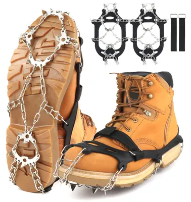 Produktbild von Eisspikes mit 19 Edelstahlstollen für Schuhe und Stiefel
