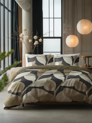Obrázok produktu pre Sleeptime Graphic Garden antracit 200 x 200/220 cm