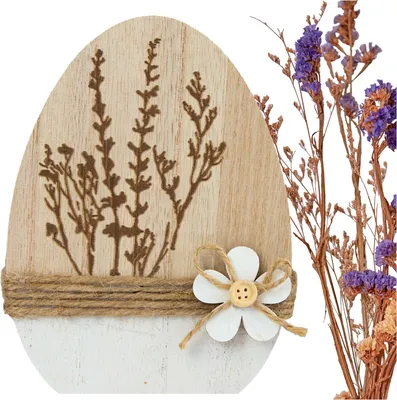 Produktbild von Ostern Dekoration Osterei 14 cm Tischdekoration Holz