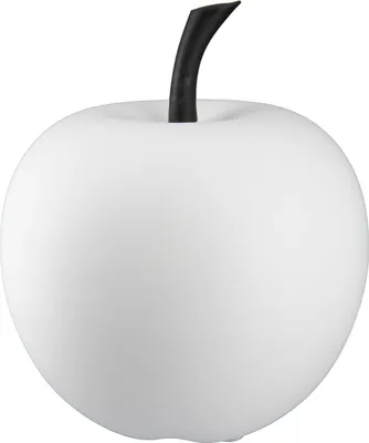 Immagine prodotto di Gilde Dekoobjekt, Apfel, "Portofino", Keramik, weiß, VE 3, H. 17 cm, D. 16 cm 32052 4063387320525