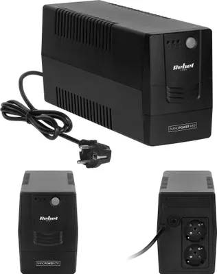 Obrázek produktu pro REBEL Nanopower 650VA 360W UPS pro ochranu kanceláří