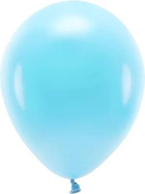 Produktbild von Öko-Luftballons 26cm Pastell, Hellblau (1 Packung / 100 Stück)