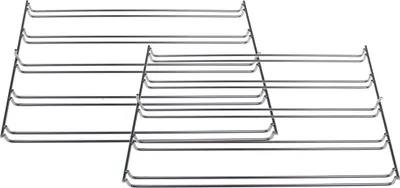 Two metal racks are shown against a white background.