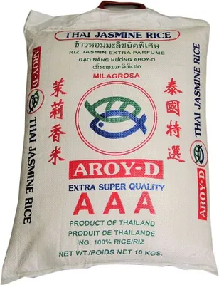 Produktbild von [ 10kg ] AROY-D Thai Jasmin-Reis AAA Quality Thai Hom Mali Jasmine Rice