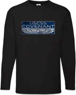 Produktbild von Urban Backwoods USCSS Covenant Patch, Langarm T-Shirt, Farbe: Schwarz, Größe: 4XL