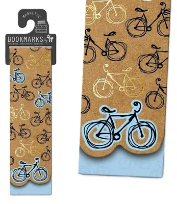 Image de Marque-page magnétique krafty - Bicyclettes