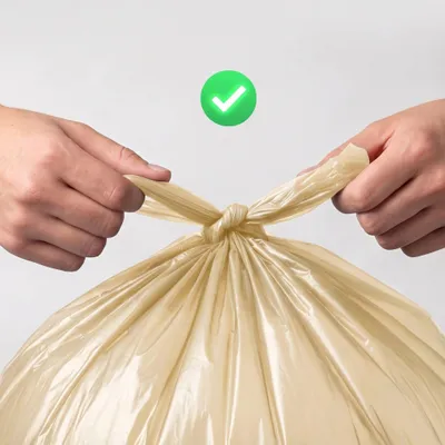 Image de Sacs Poubelle Jaunes, Classques, Solides, Durables, Polyvalents, 60 Litres, 10 Rouleaux