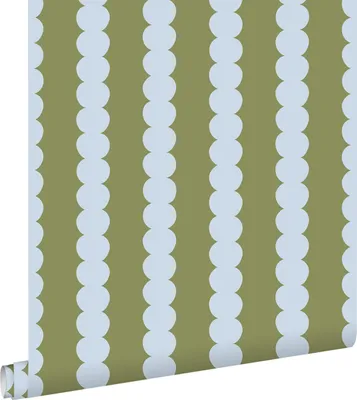 Produktbild von ESTAhome Tapete grafisches Muster Blau und Grün 50 x 900 cm