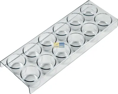 Produktbild von Siemens Eiereinsatz, Halter 12 Eier für die Kühlschranktüre 280x99mm transparent 00654245 / 654245