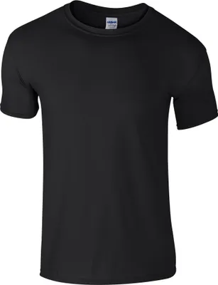 Immagine prodotto di Maglietta Gildan Soft-Style da uomo, manica corta, girocollo BC484 (3XL) (Nero)