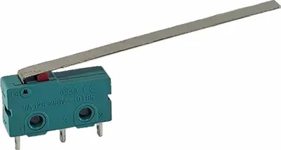Produktbild von Mikrotaster 3 Pins 250V 5A, 2 Stellungen EIN/EIN Endschalter mit Lange Hebel Arm