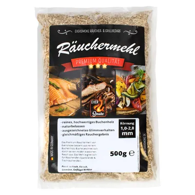 Produktbild von Eversmoke Premium Räuchermehl "Exclusive 1,0-2,8mm", 500g