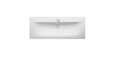 Obrázok produktu pre Umývadlo na skrinku DURAVIT Viu sanitárna keramika biela 123 cm 2344120000