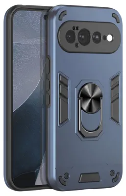 Immagine prodotto di Custodia protettiva per Google Pixel 11 Pro XL, resistente agli urti, con anello e protezione per la fotocamera, colore blu