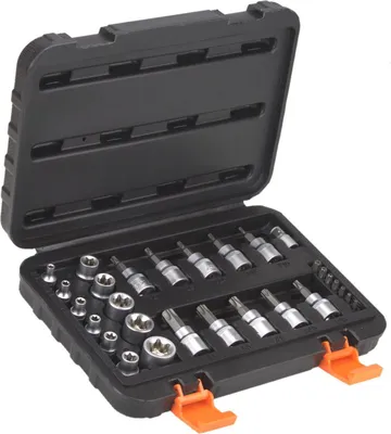 Produktbild von Torx Stecknuss Set Steckschlüssel Bit Satz 29 teilig im Koffer
