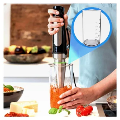 Produktbild von Kunststoff-Mixbecher mit 600 ml Volumen für Mixer, BPA-frei und robust