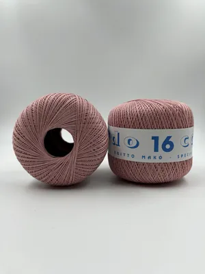 Obrázek produktu pro Vlněná příze z bavlny, starorůžová, 50 g (10 klubek)
