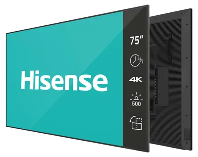 Productafbeelding van Hisense 75-inch 4K UHD IPS-display voor digitale toepassingen - geschikt voor 24/7 gebruik