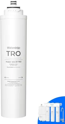 Immagine prodotto di Filtro Waterdrop RT-TRO per sistemi di osmosi inversa T3-T, durata 24 mesi | 1 filtro RO, sistema di osmosi inversa sottolavello, lunga durata, alta capacità e facile sostituzione