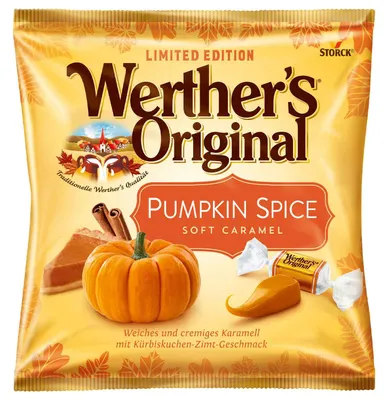 Productafbeelding van Werthers Original Zachte Karamels met Pompoenkruidenaroma (180g zak)