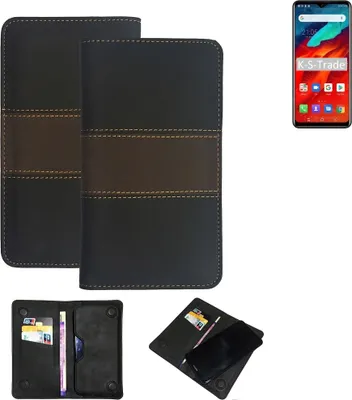 Produktbild von K-S-Trade Hülle Handyhülle kompatibel mit Blackview A80 Pro Schutzhülle Walletcase Bookstyle Tasche Schutz Case Handytasche Wallet Cover Kunstleder