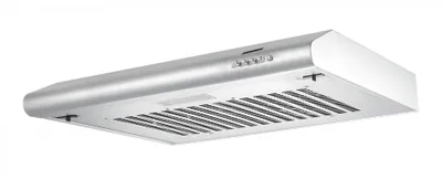 Produktbild von Heinner CH-201SS Unterbau-Dunstabzugshaube 60 cm, 209,7 m³/h, 3 Stufen, 85 W Motor, Umluft, Silber