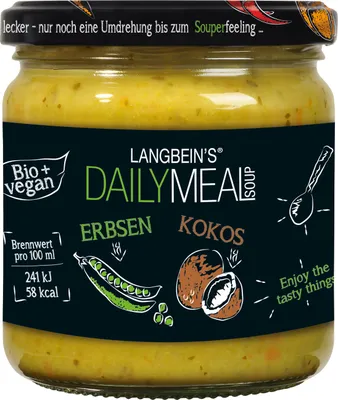Produktbild von Erbsen-Kokos-Suppe von Daily Meal, 350ml