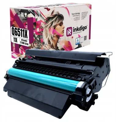 Produktbild von Inkdigo Toner Q6511X für HP LaserJet 2410, 2410N, 2420, 2420D – Schwarz, 12000 Seiten,
