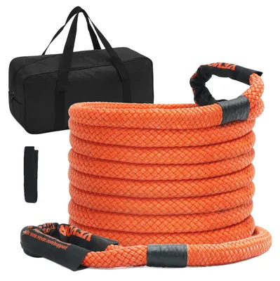 Obrázek produktu pro VEVOR 25 mm x 9 m tažné lano 17237 kg, těžký off-road tažný popruh, extrémně pružný vyprošťovací popruh s 30 % energií pružnosti pro Jeep, osobní automobil, nákladní automobil, ATV, UTV, SUV, traktor