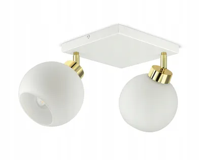 Zdjęcie produktu dla Lampa Wisząca Sufitowa Żyrandol Biała Szklane Kule White Glass AG2 LED E27