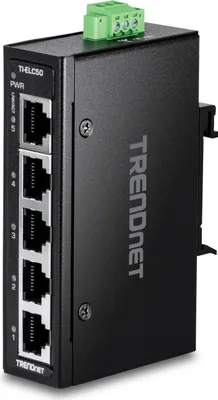 Produktbild von TRENDnet TI-ELC50 5-Port Ethernet Mini Switch Industrial DIN-Rail